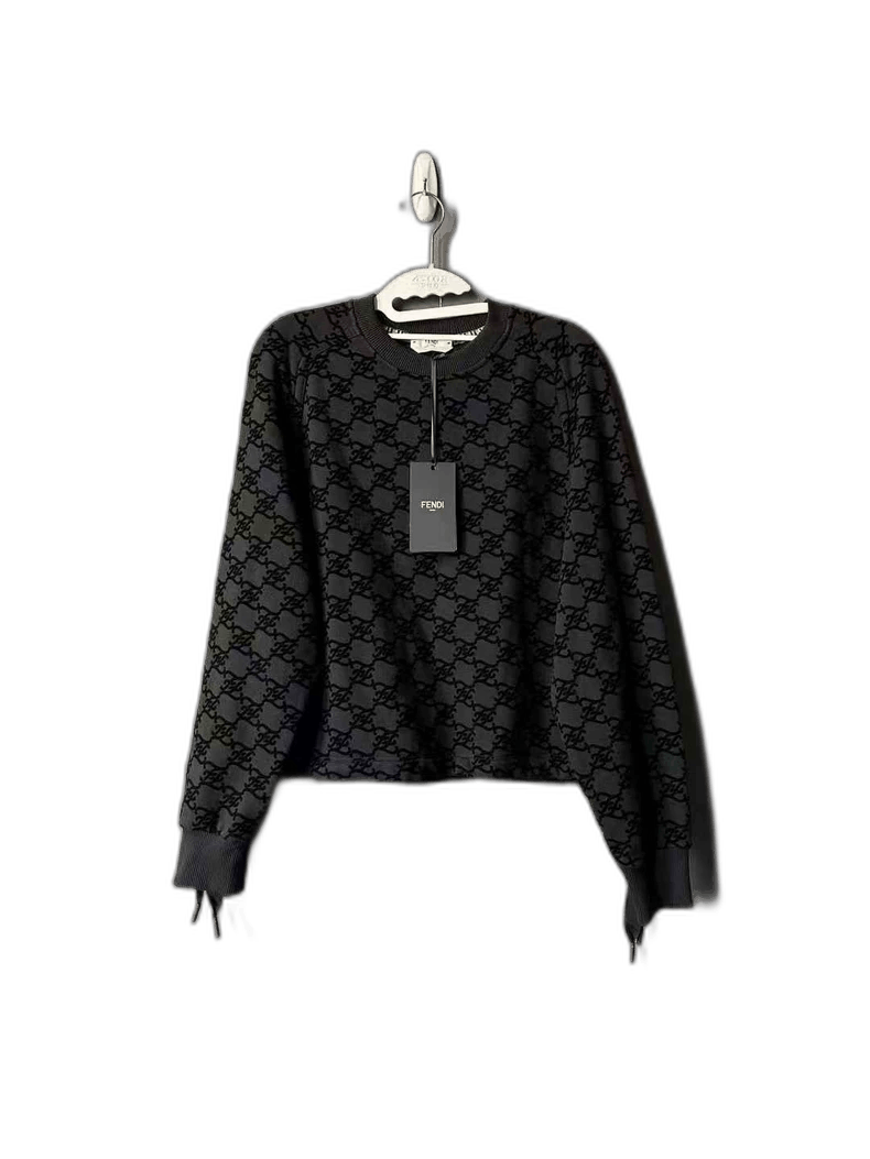Fendi Fendi Full Print Velvet Sweatshirt Size US XS / EU 42 / 0 - 1 Thumbnail