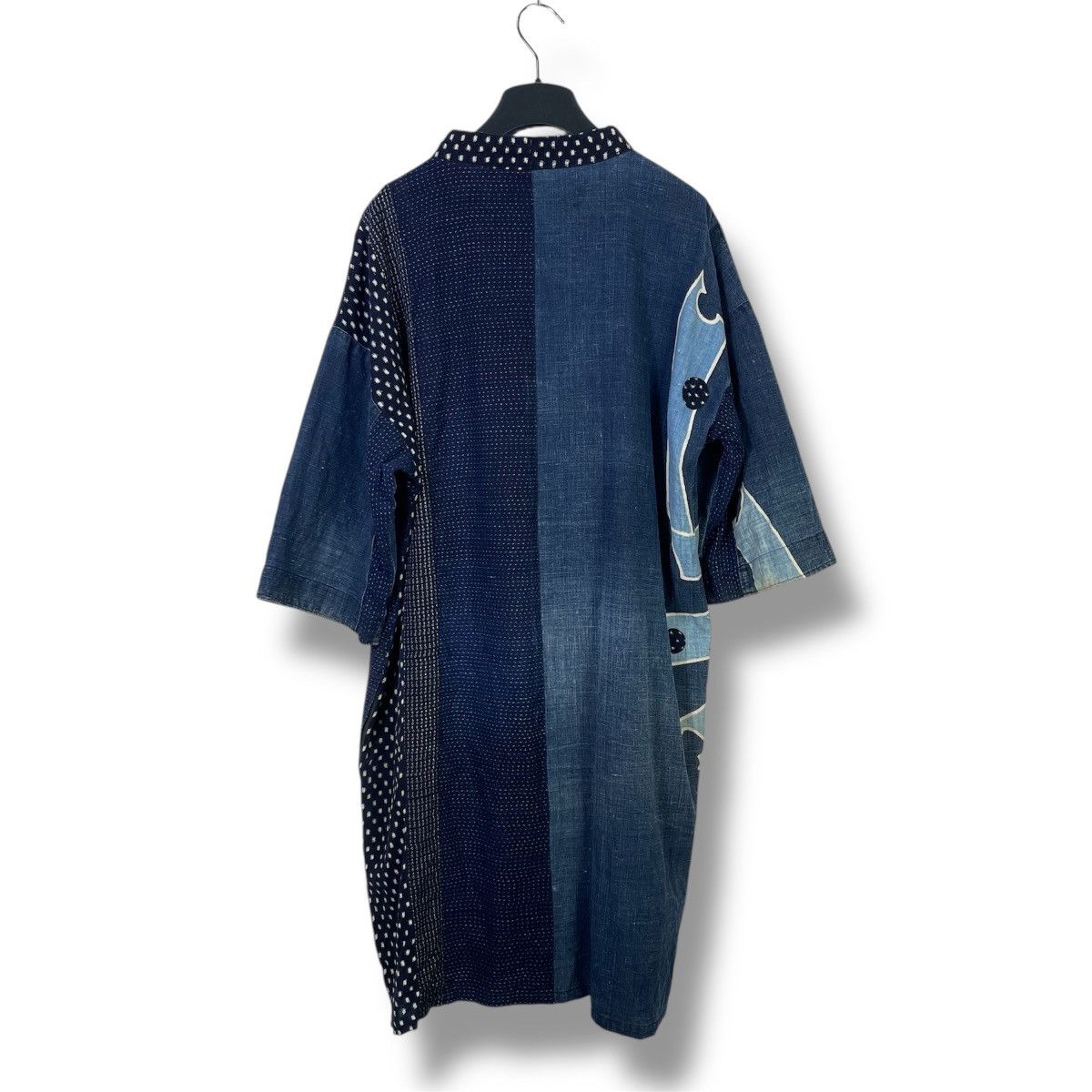 Japanese Brand Vintage Japanese Motif Indigo Boro Long Noragi Jacket Size US L / EU 52-54 / 3 - 2 Thumbnail