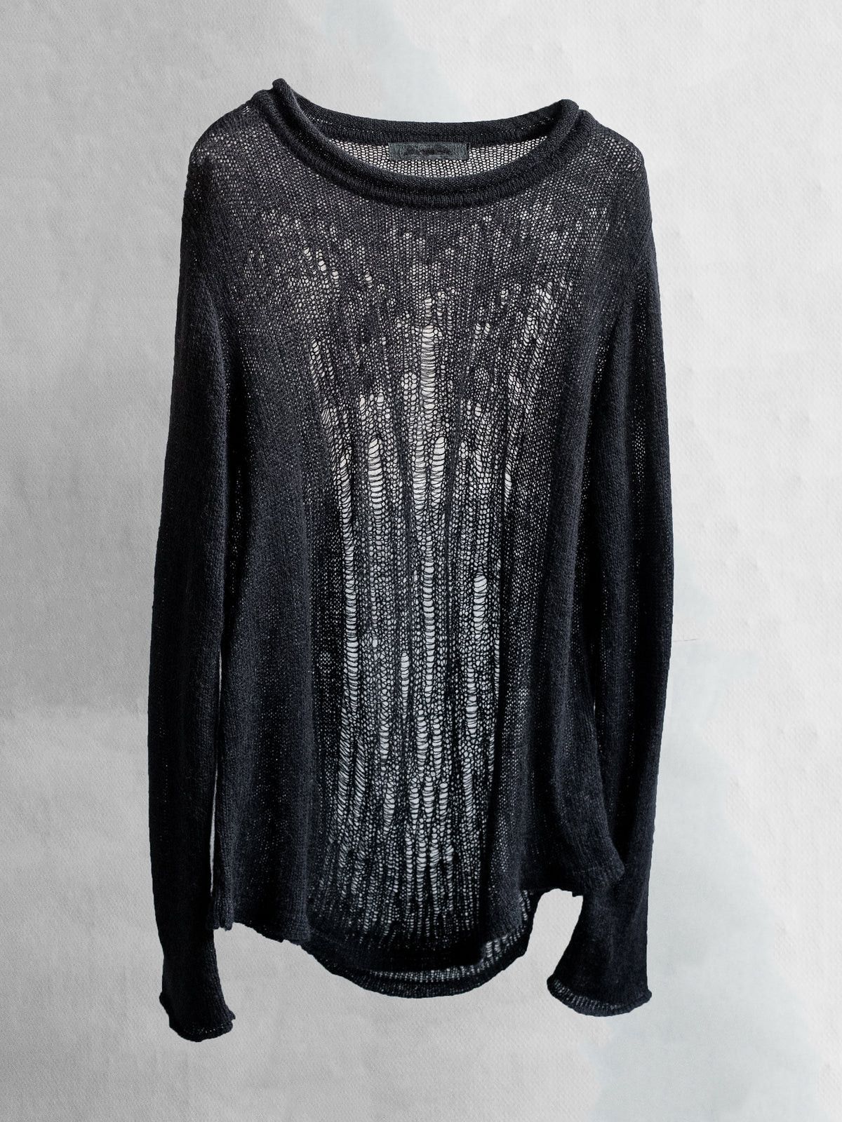 blackmerle distressed mohair knit / black Size US M / EU 48-50 / 2 - 1 Thumbnail