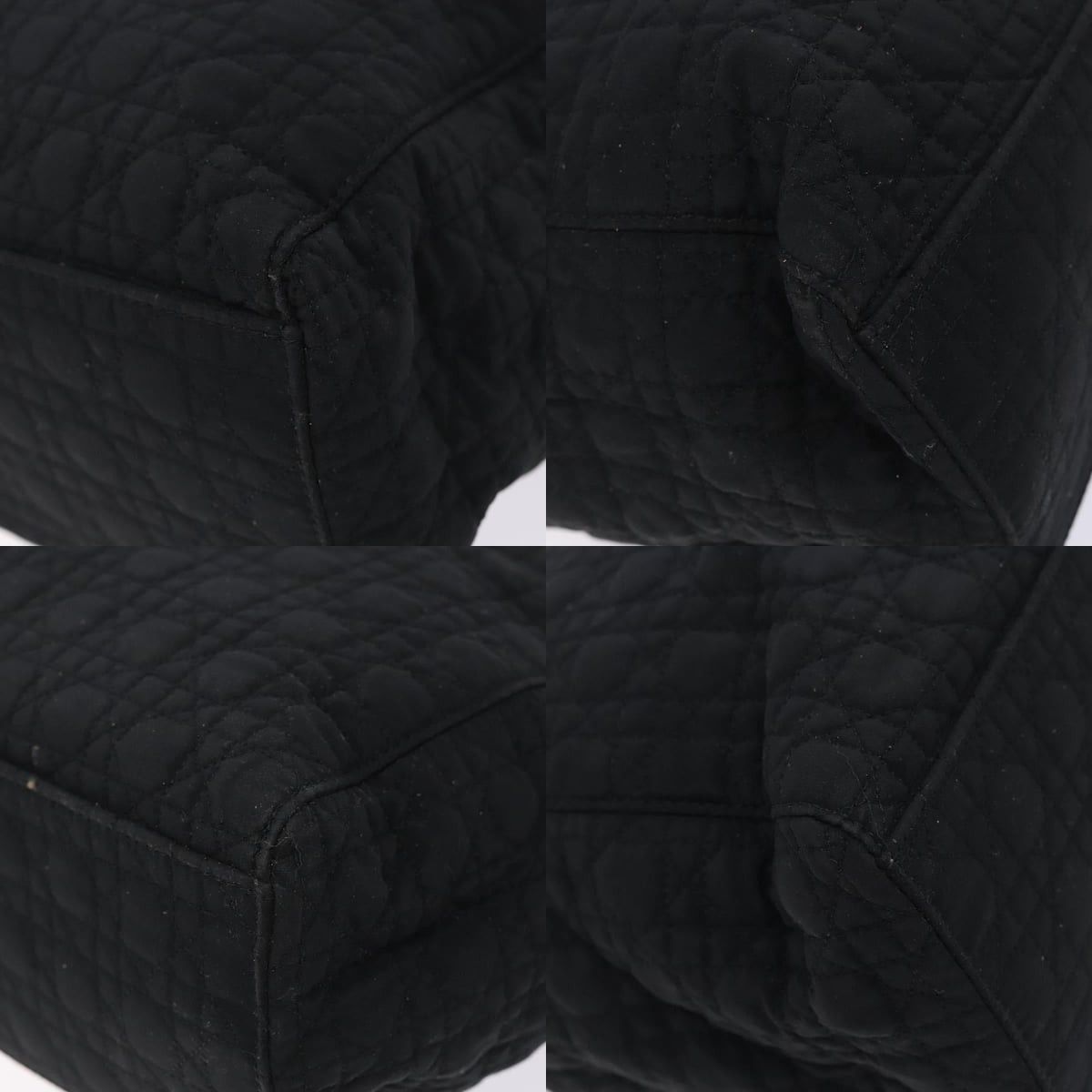 Dior DIOR Canage Hand Bag Nylon Black Gold Size ONE SIZE - 10 Thumbnail