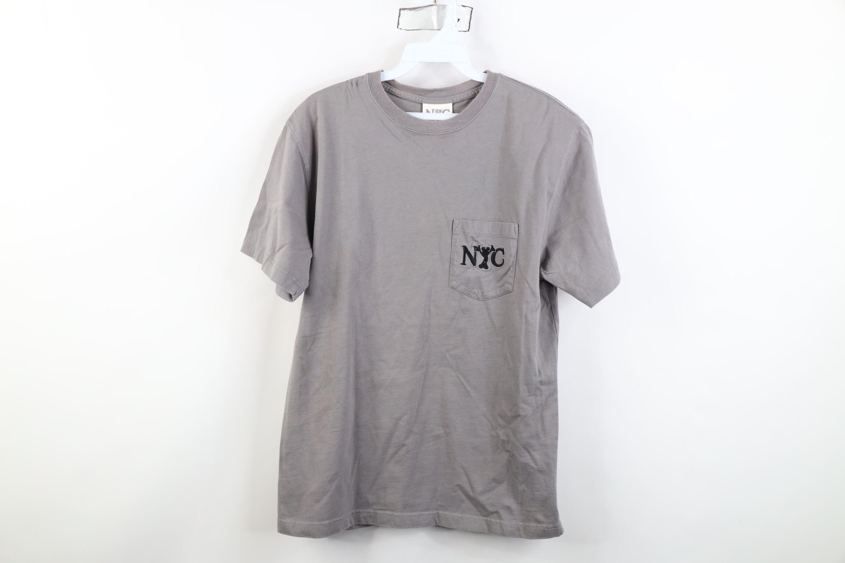 Vintage Vintage NYC World of Disney Mickey Mouse Pocket T-Shirt Gray Size S / US 4 / IT 40 - 1 Thumbnail