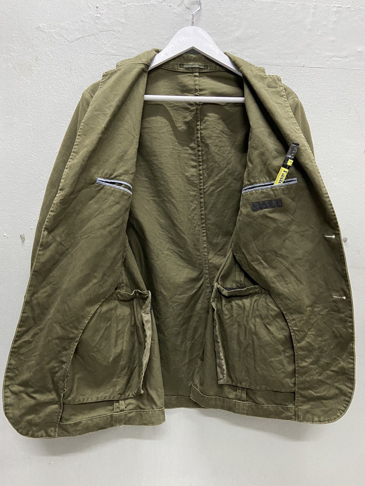 Uniqlo UNIQLO COTTON BLAZER ARMY GREEN Size 40L - 3 Thumbnail