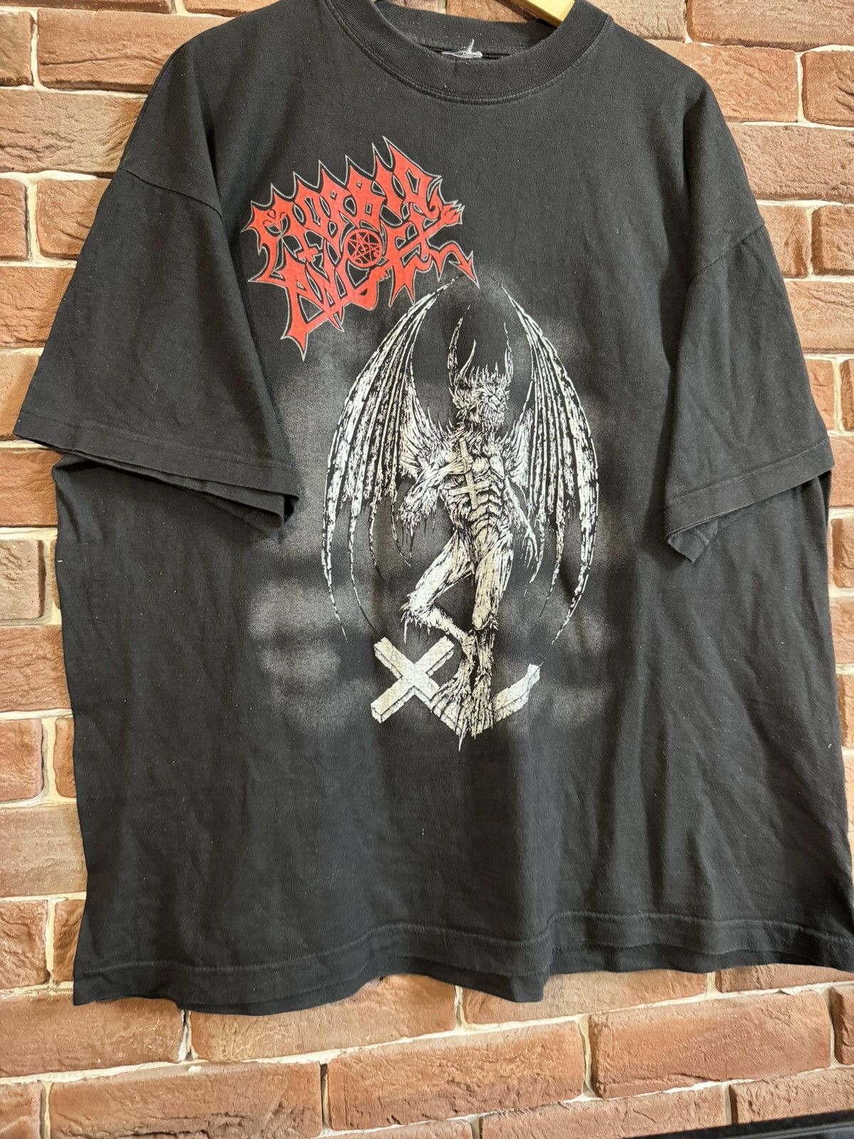 Band Tees Rare Vintage 90s Morbid Angel God is Dead Metal Band Tshirt Size US XL / EU 56 / 4 - 4 Thumbnail