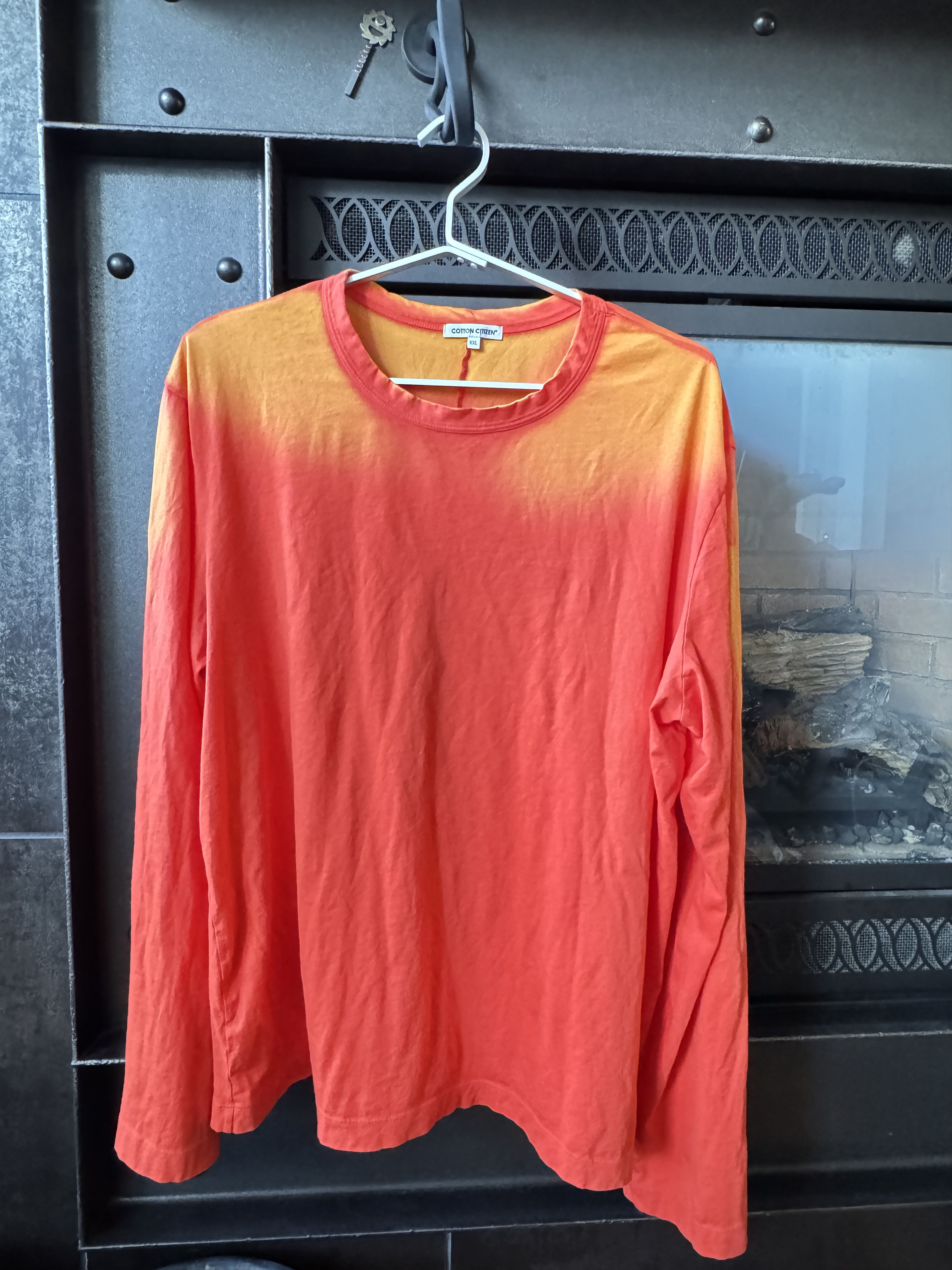 COTTONCITIZEN Over-Dye Cotton Citizen Prince Long Sleeve Orange Cast Size US XXL / EU 58 / 5 - 3 Thumbnail