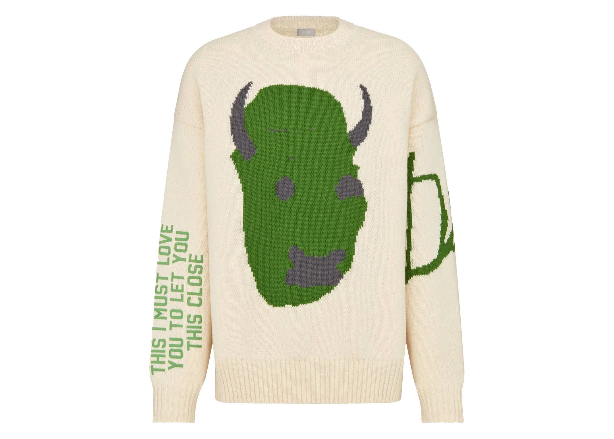 image of Dior O1Bcso1Str0324 Sweaters In Ecru, Men's (Size Medium)