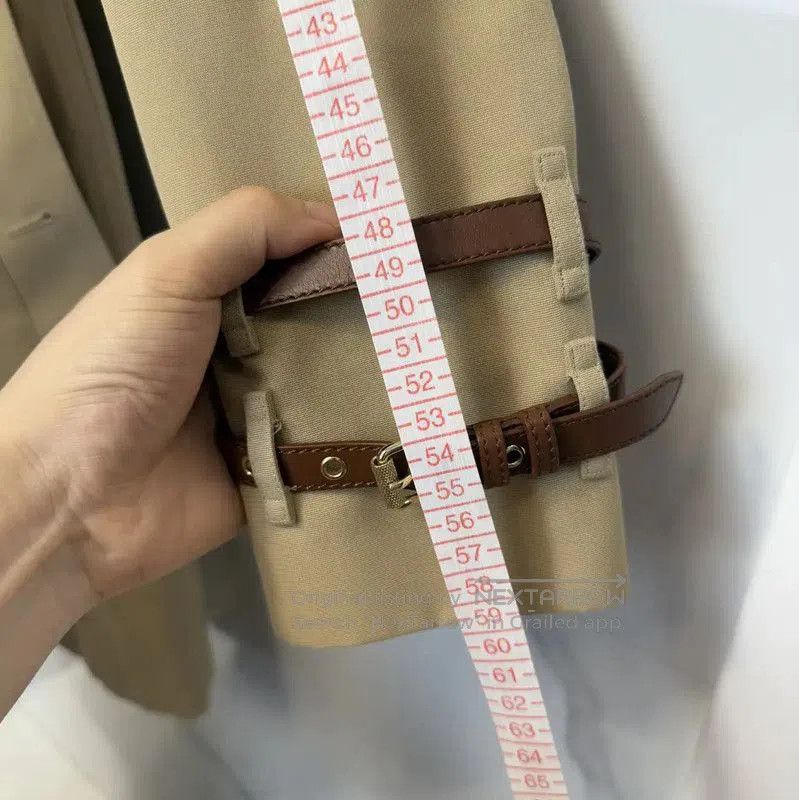 Burberry Burberry Khaki Cotton Trench Coat for Women. Size S / US 4 / IT 40 - 8 Thumbnail