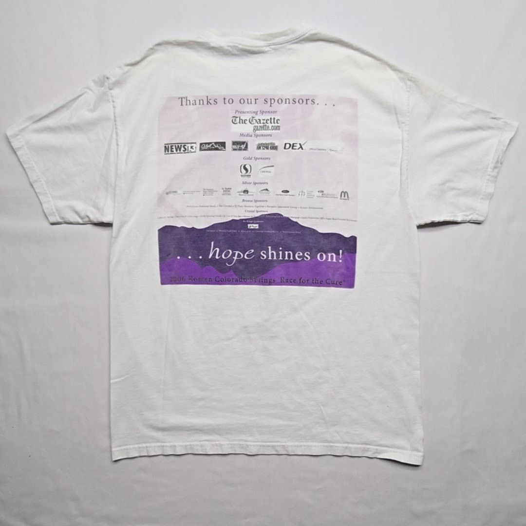 Vintage Race for the Cure Shirt Susan G. Komen Running L White Tee Size US L / EU 52-54 / 3 - 8 Thumbnail