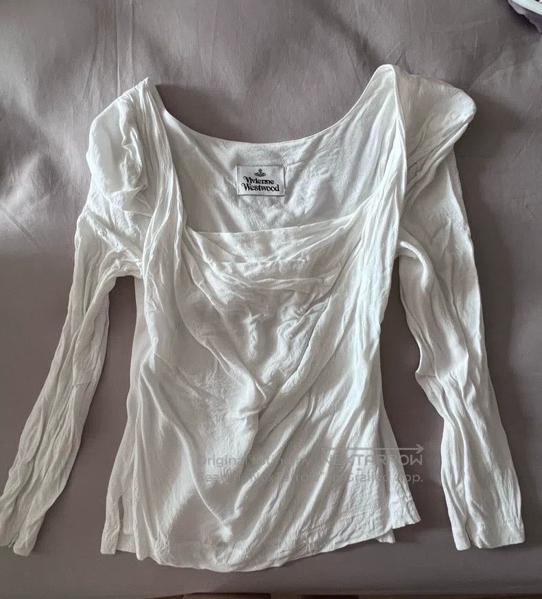 Vivienne Westwood Vivienne Westwood Dip Hem White Long Sleeve Size S / US 4 / IT 40 - 5 Thumbnail