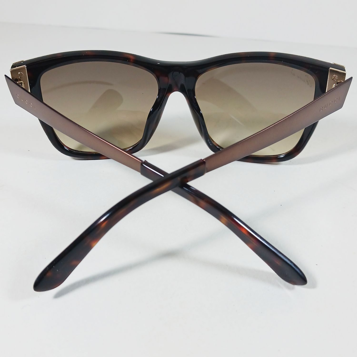 Gucci Gucci GG 3718/S Tortoise Metal Gradient Sunglasses Italy Size ONE SIZE - 8 Thumbnail