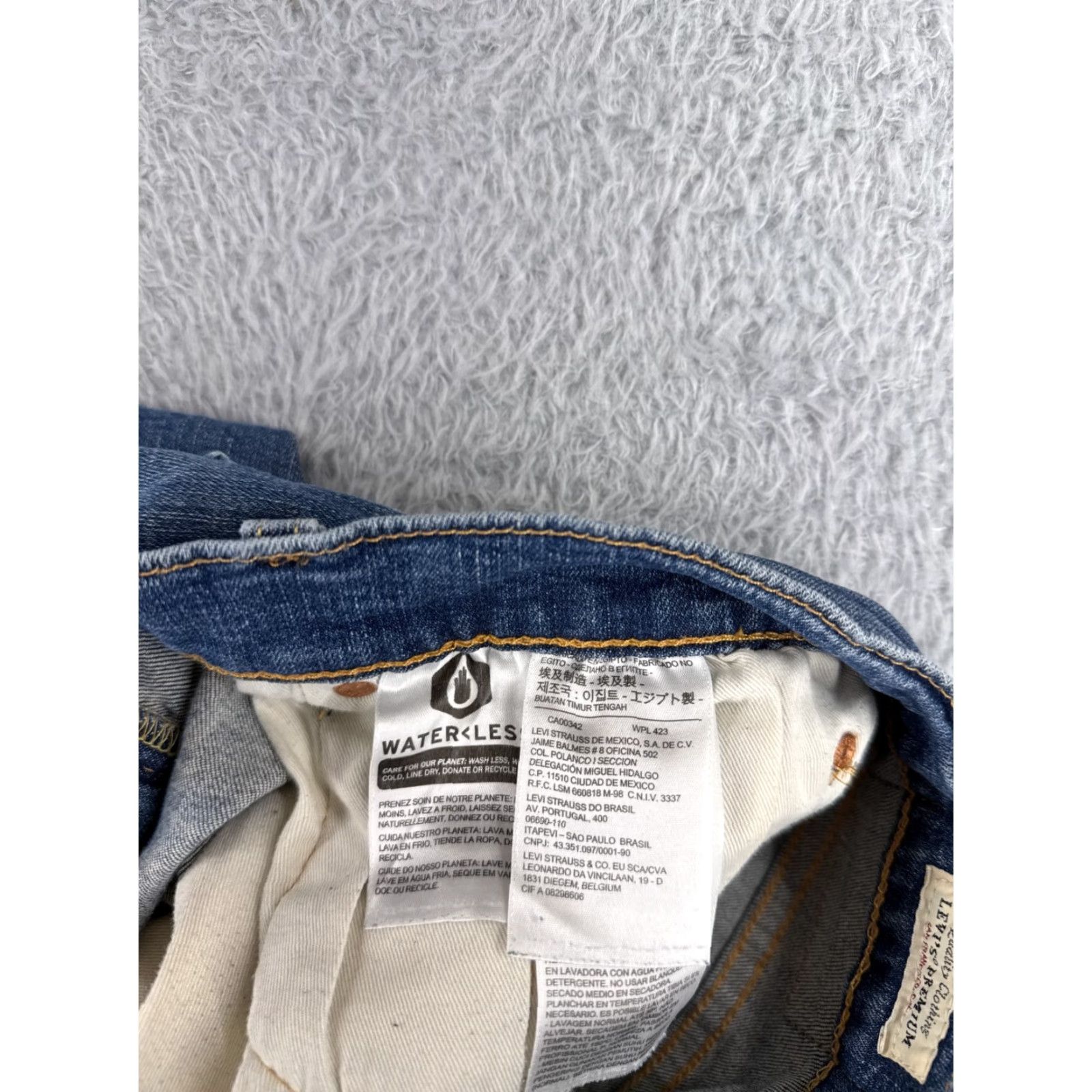 Levi's Levis Jeans Mens Slim 502 Denim Blue 36x28 Cotton Blend 5-Pocket Straight Size US 36 / EU 52 - 7 Thumbnail