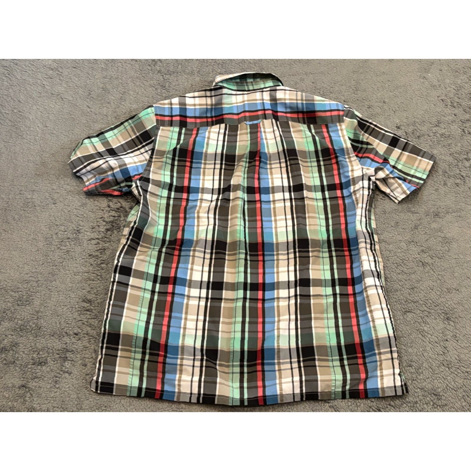 Chaps Chaps Shirt Mens Large Multicolor Plaid Performance Button-Down Short Sleeve Top Size US L / EU 52-54 / 3 - 5 Thumbnail