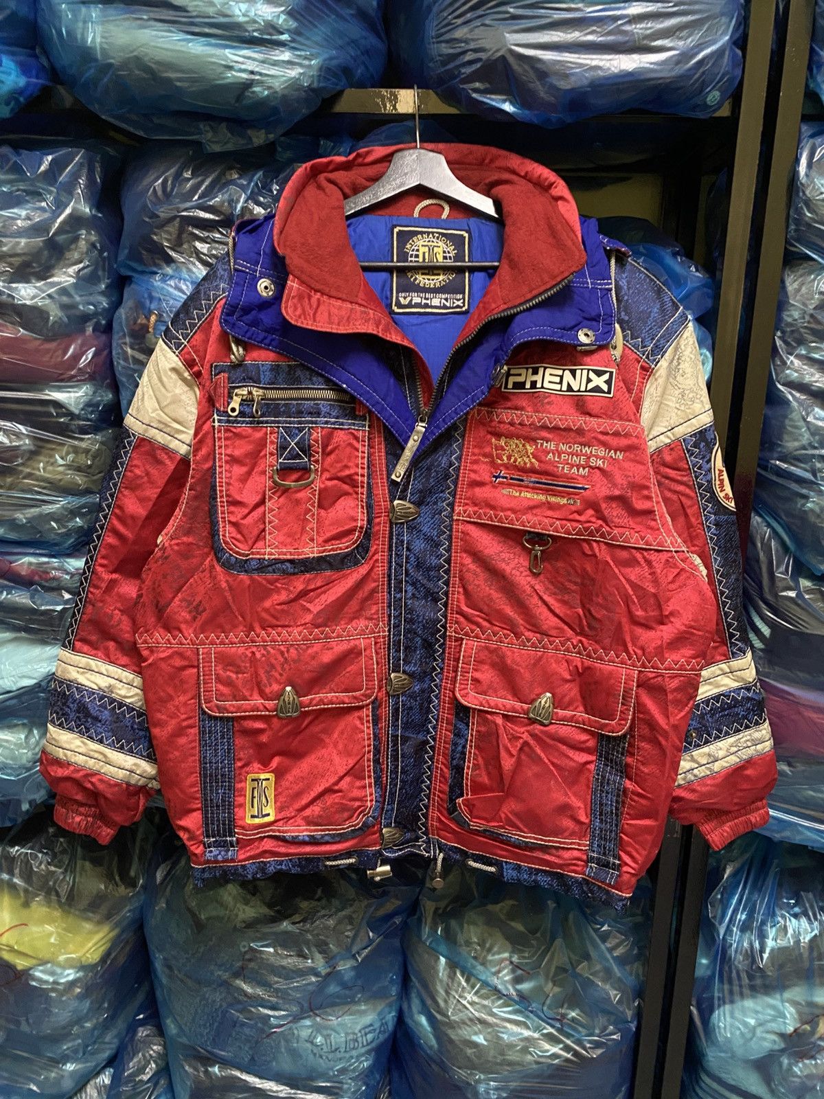 Phenix RARE VINTAGE PHENIX NORWEGIAN ALPHINE SKI TEAM NORGE JACKET Size US L / EU 52-54 / 3 - 1 Thumbnail