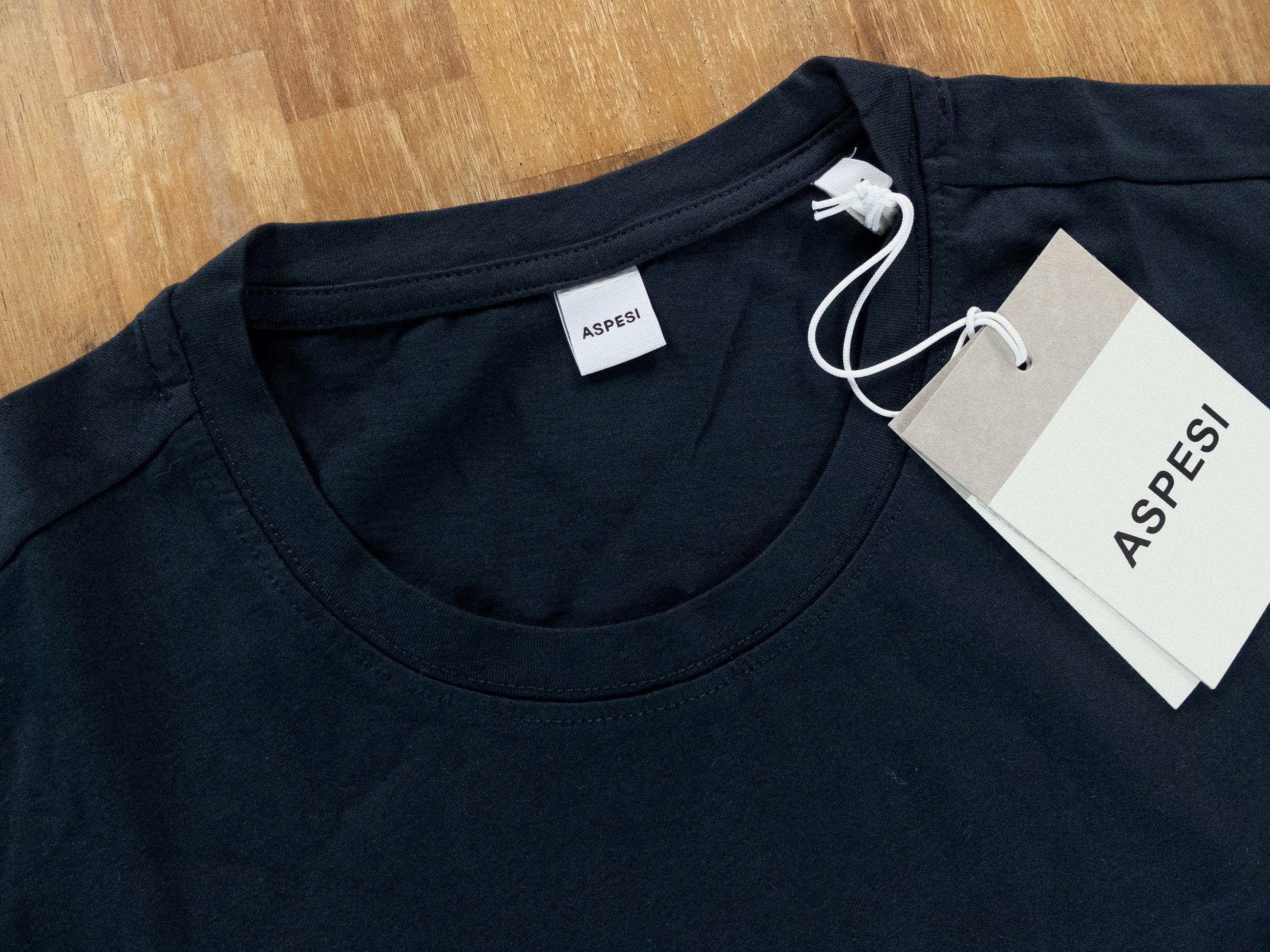 Aspesi ASPESI Hai Sempre solid navy blue t-shirt Large Size US L / EU 52-54 / 3 - 2 Thumbnail