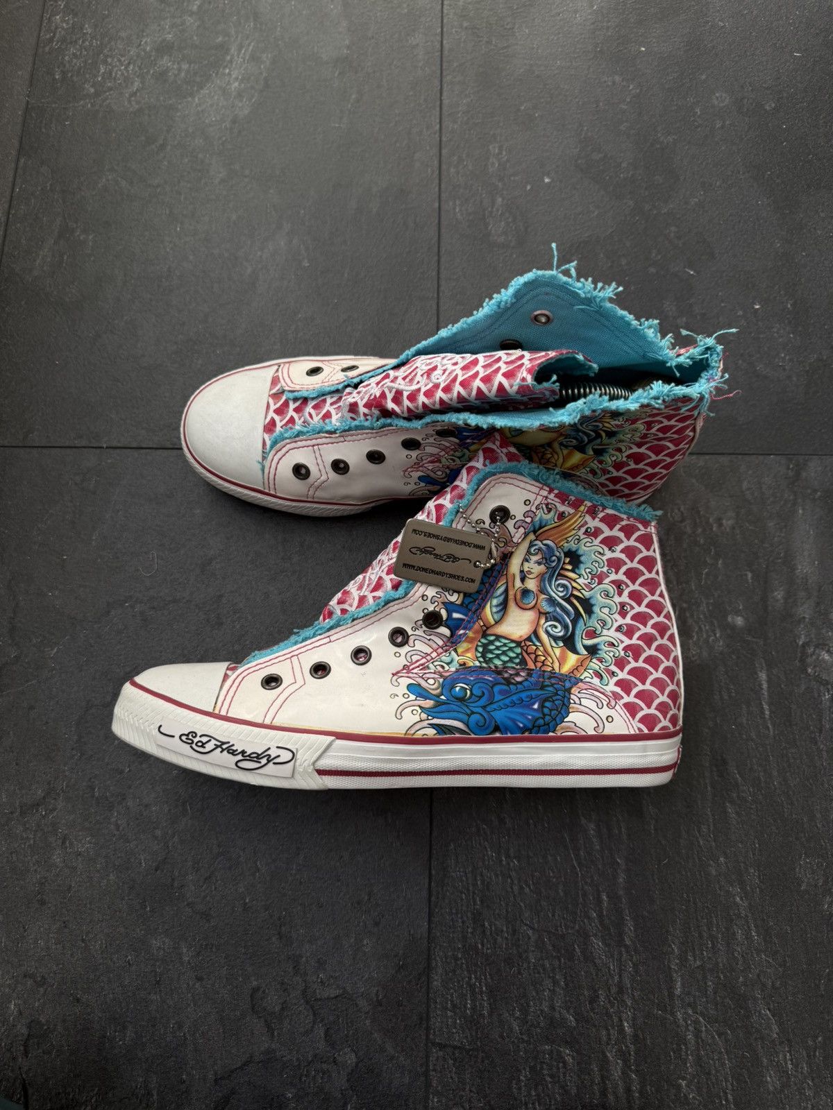Christian Audigier × Ed Hardy × Vintage Ed hardy vintage Y2K sneakers streetwear style Size US 8 / EU 41 - 7 Thumbnail