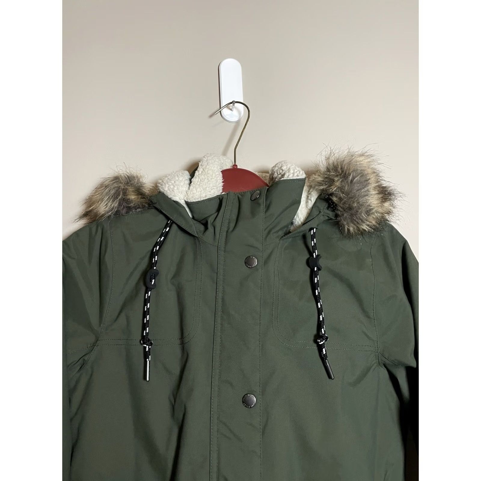 Eddie Bauer Eddie Bauer Womens Hooded Full Zipper Parka Jacket Green Size S (B516) Size S / US 4 / IT 40 - 2 Thumbnail