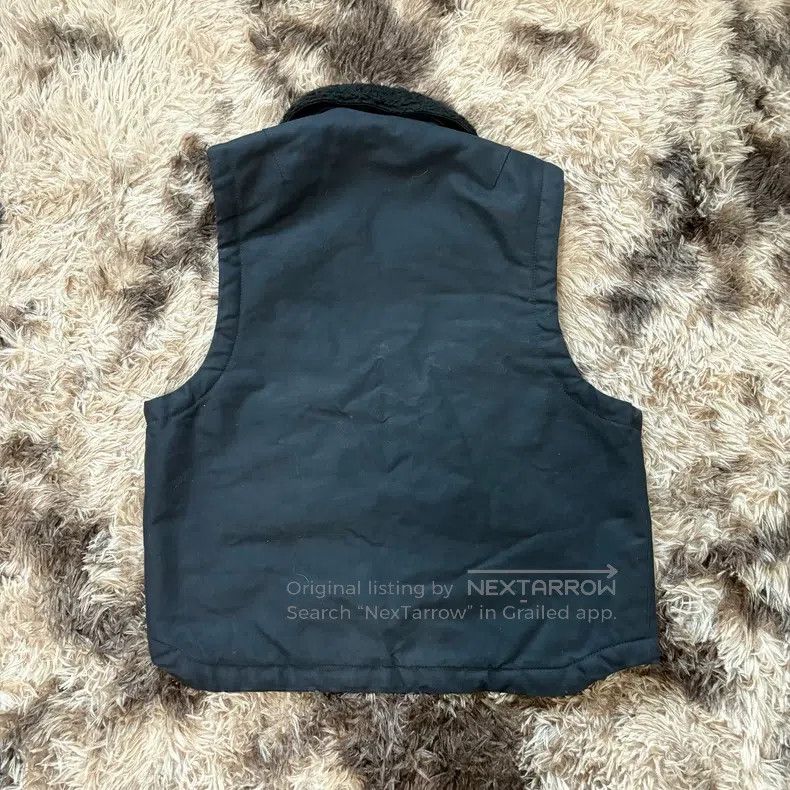 Our Legacy Our Legacy Faux shearling collar waxed cotton vest Size US M / EU 48-50 / 2 - 2 Thumbnail