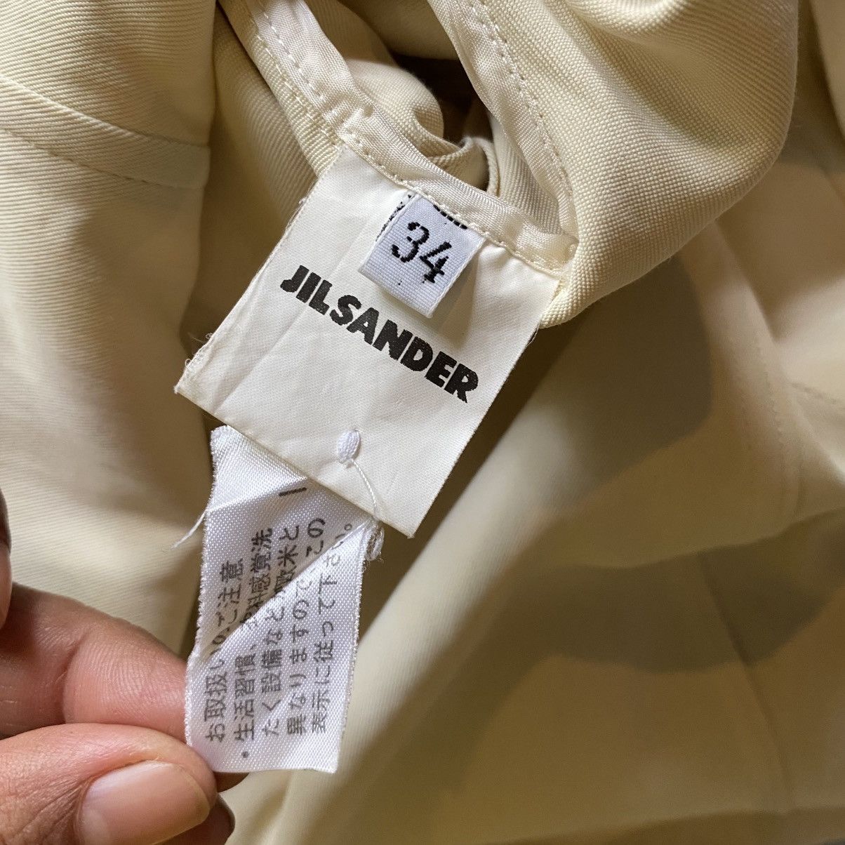 Jil Sander JILSANDER Yellow Tailored Blazer with Front Pockets Size XXS / US 00 / IT 34 - 7 Thumbnail