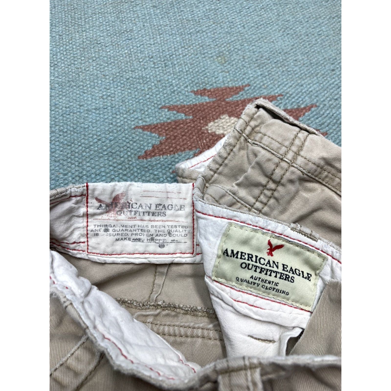 American Eagle Outfitters American Eagle Cargo Shorts Men’s 31 Utility Preppy Cotton Casual Baggy EUC Size US 31 - 6 Thumbnail