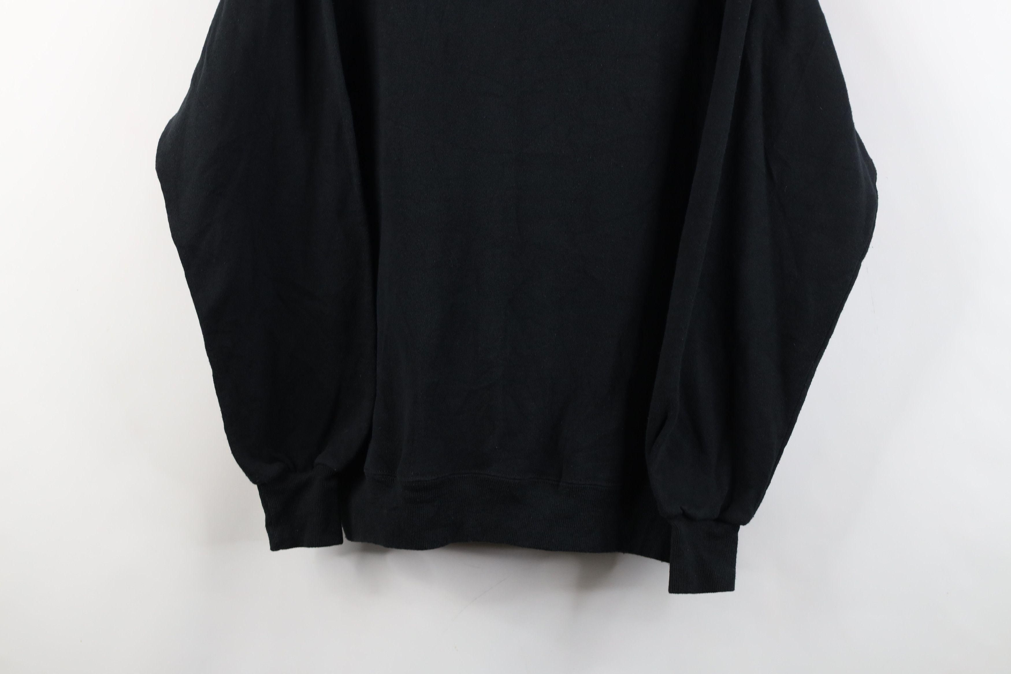Vintage Vintage 90s Streetwear Crewneck Sweatshirt Black USA Size US L / EU 52-54 / 3 - 3 Thumbnail