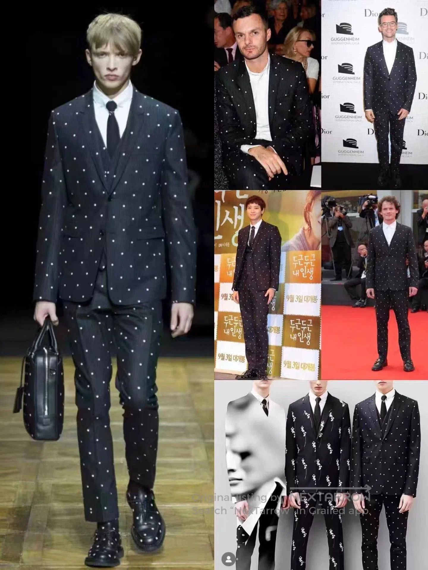 Dior Black Polka Dot Striped Blazer Size S. Size US S / EU 44-46 / 1 - 9 Thumbnail