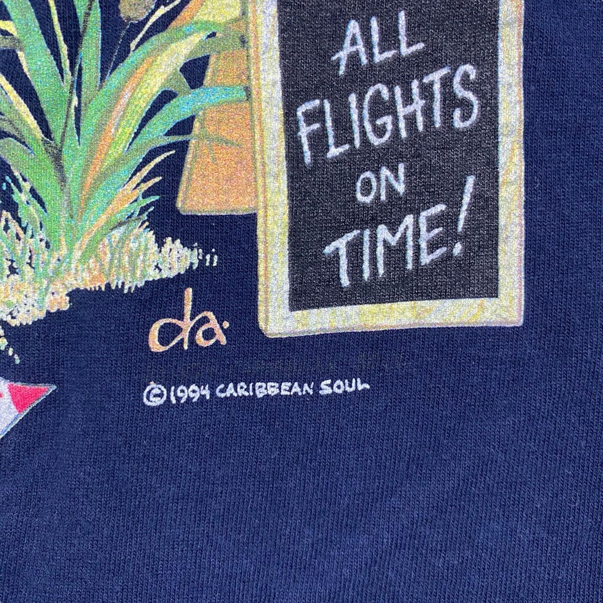 Vintage Vintage 90's CARRIBBEAN SOUL Migration Station Graphic Tee Size US M / EU 48-50 / 2 - 3 Thumbnail