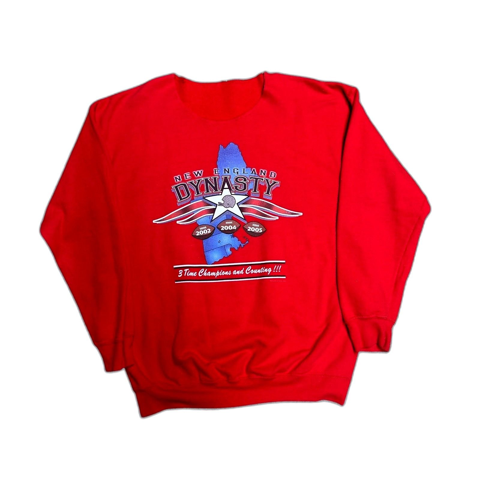 Gildan NFL New England Patriots Dynasty Sweatshirt Vintage Large Sw Size US L / EU 52-54 / 3 - 1 Thumbnail