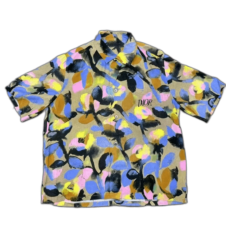 Dior Dior Floral Short Sleeve Shirt-2506 Size US M / EU 48-50 / 2 - 1 Thumbnail