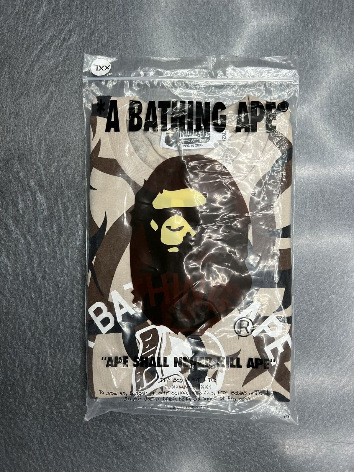 Bape Bape Trial Camo General T-Shirt Size US XXL / EU 58 / 5 - 7 Thumbnail