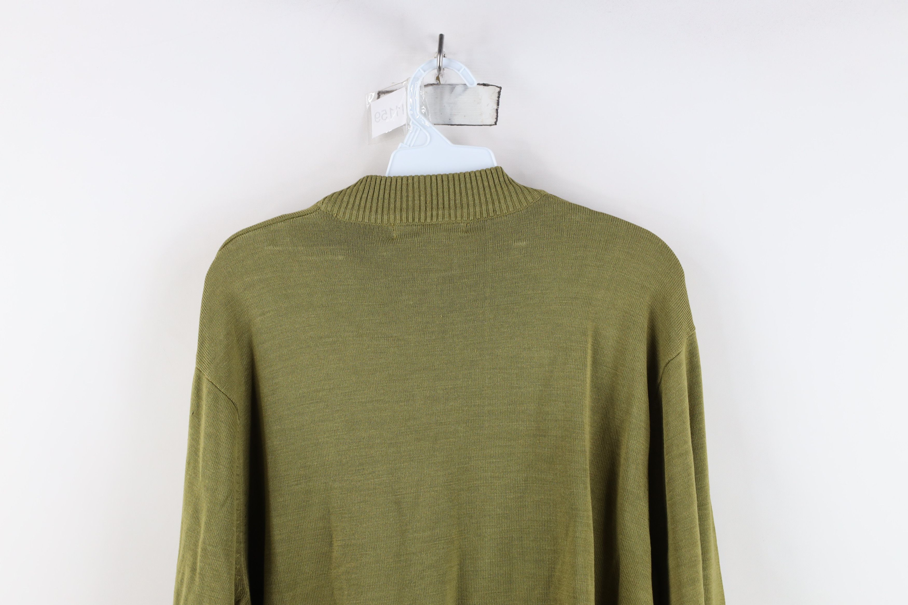 Vintage Deadstock Vintage 90s Streetwear Knit Mock Neck Sweater Size US L / EU 52-54 / 3 - 12 Thumbnail