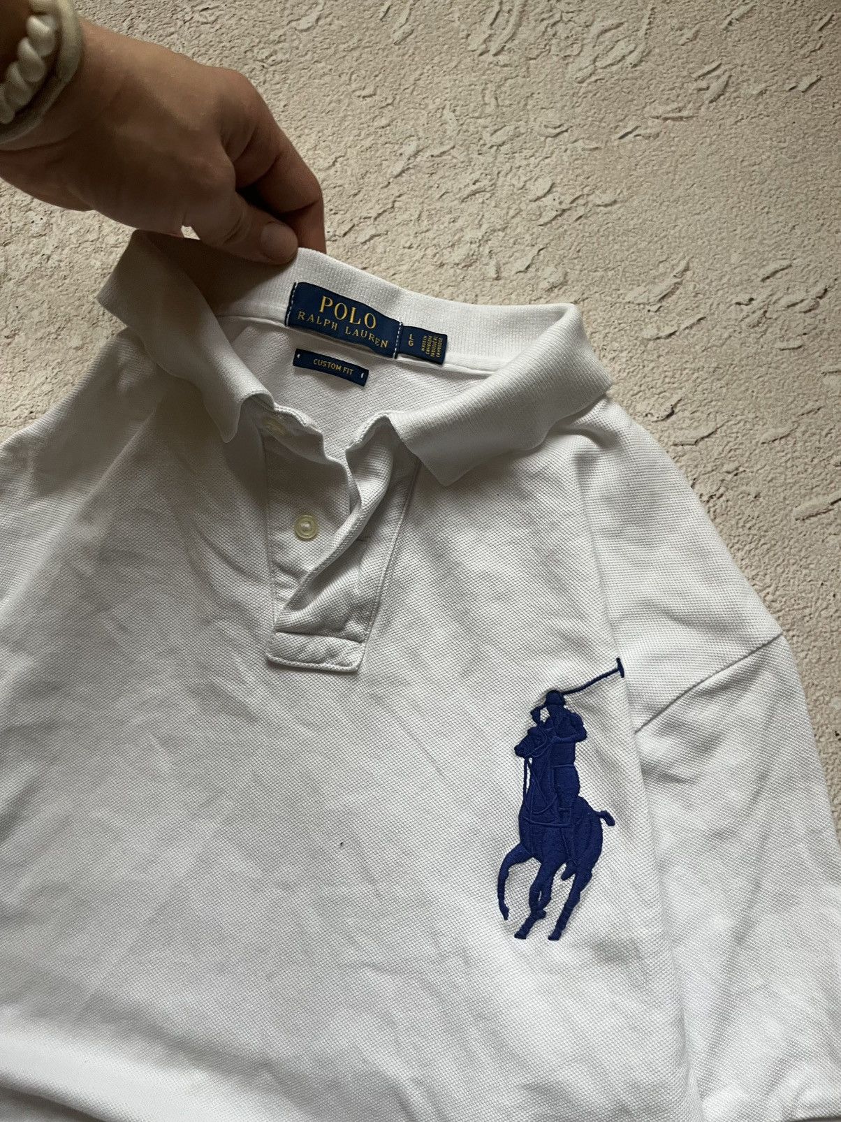 Polo Ralph Lauren Polo Ralph Lauren Big Pony White Polo Shirt Size US L / EU 52-54 / 3 - 4 Thumbnail