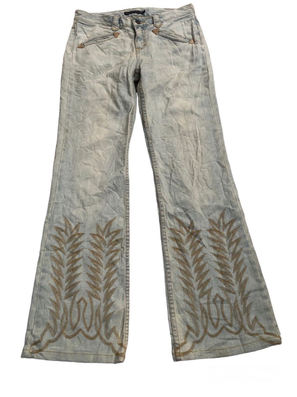 image of Ralph Lauren x Vintage 1990's Ralphlauren Westerncowboy Bootcut Jeans in Light Blue (Size 29)