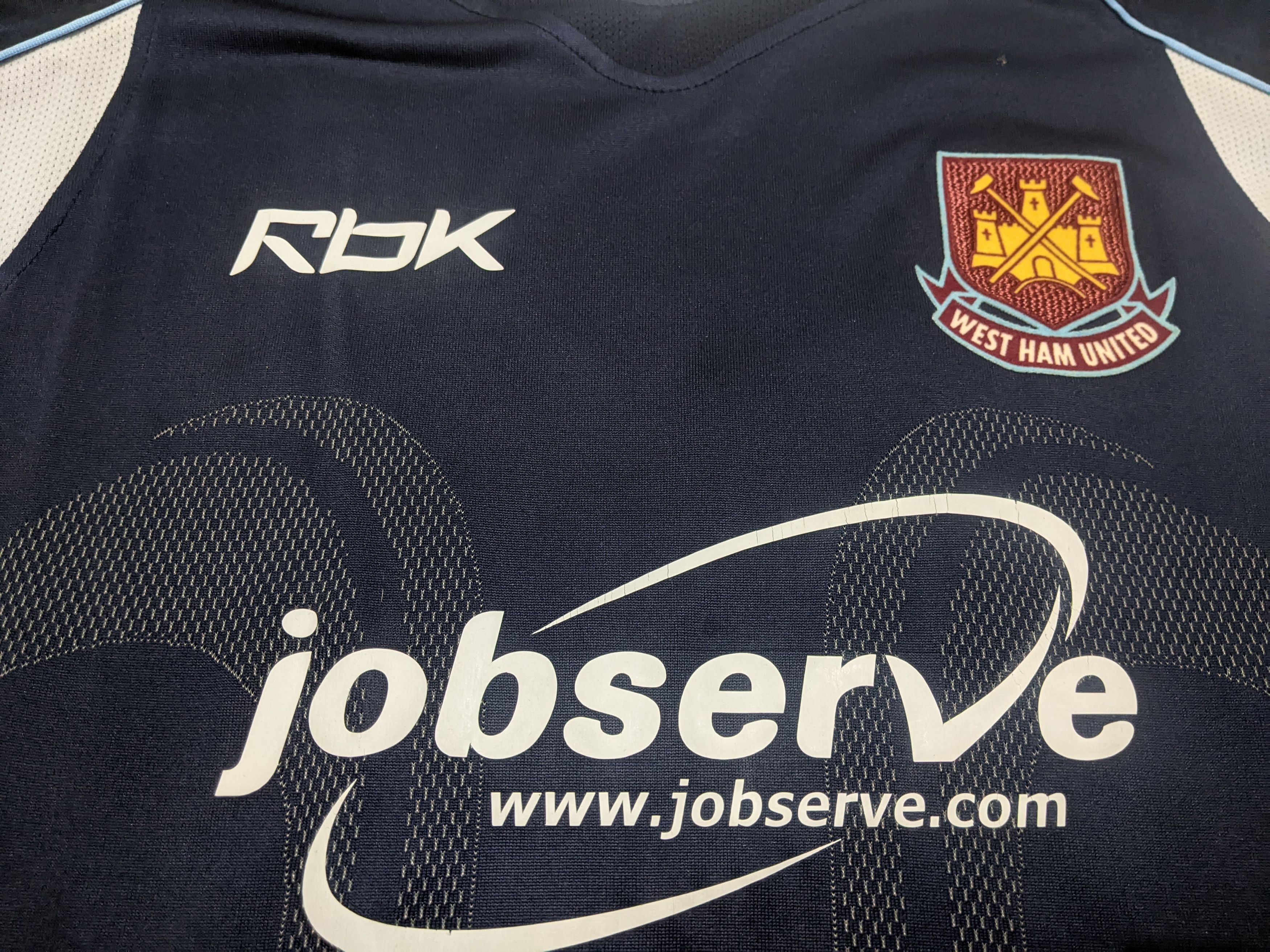 Reebok West ham 2006-07 away Tevez Jersey football shirt Size US M / EU 48-50 / 2 - 5 Thumbnail
