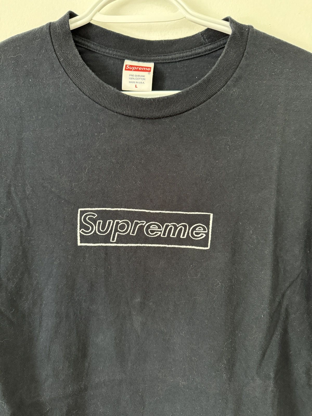 Kaws Supreme Supreme Kaws Navy T Shirt Grailed