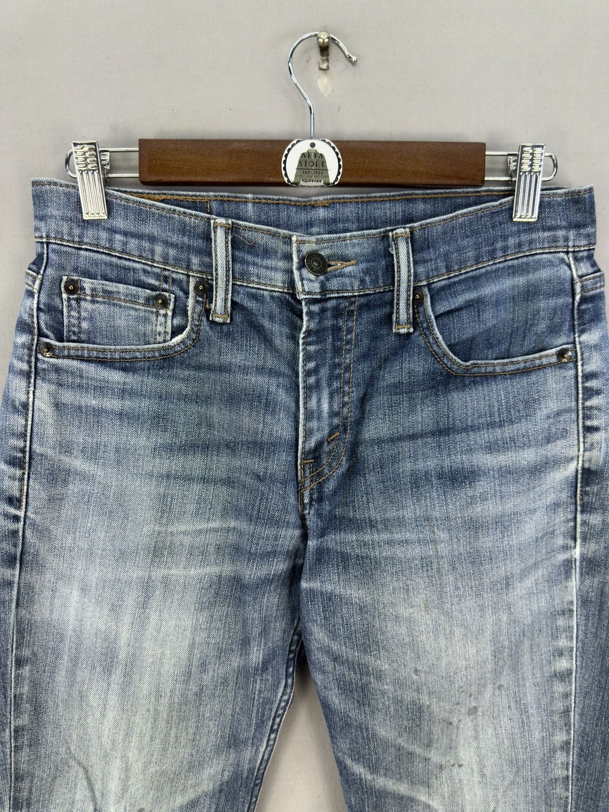 Levi's Levi’s 511 Distressed Faded Regular Fit Jeans Size US 30 / EU 46 - 9 Thumbnail