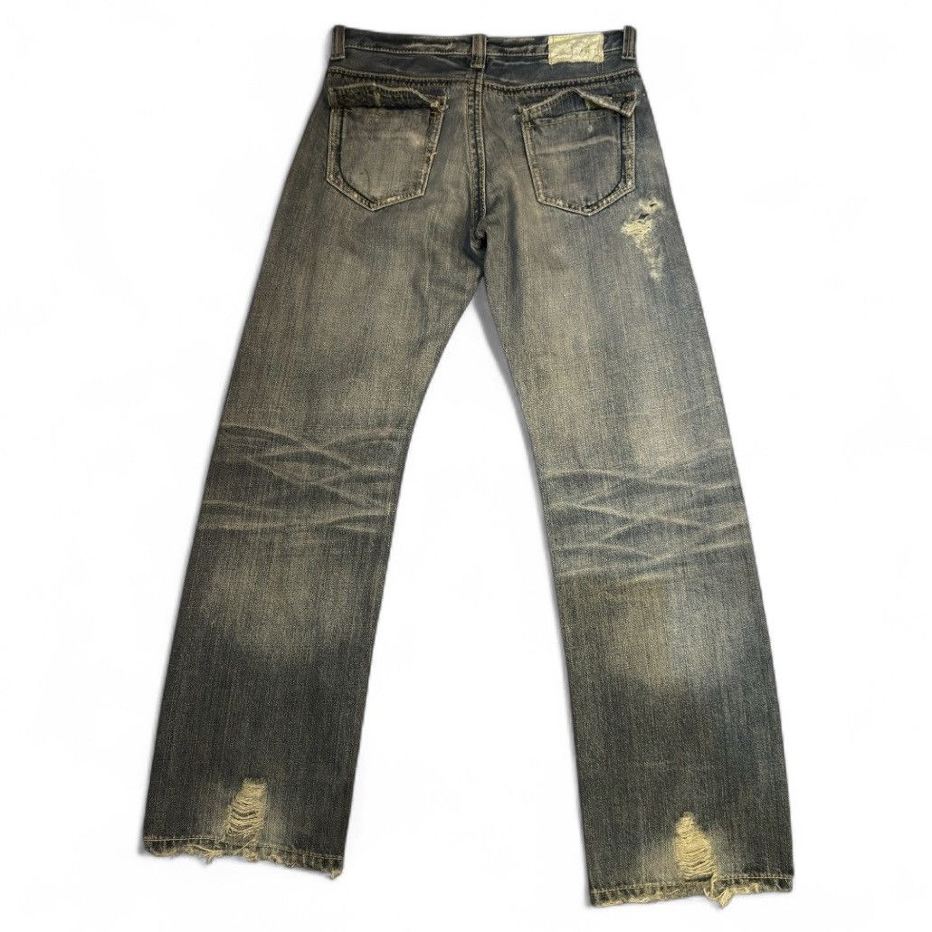 Japanese Brand Vintage Boot Cut Japanese Distressed Trim Studded Denim Size US 31 - 2 Thumbnail