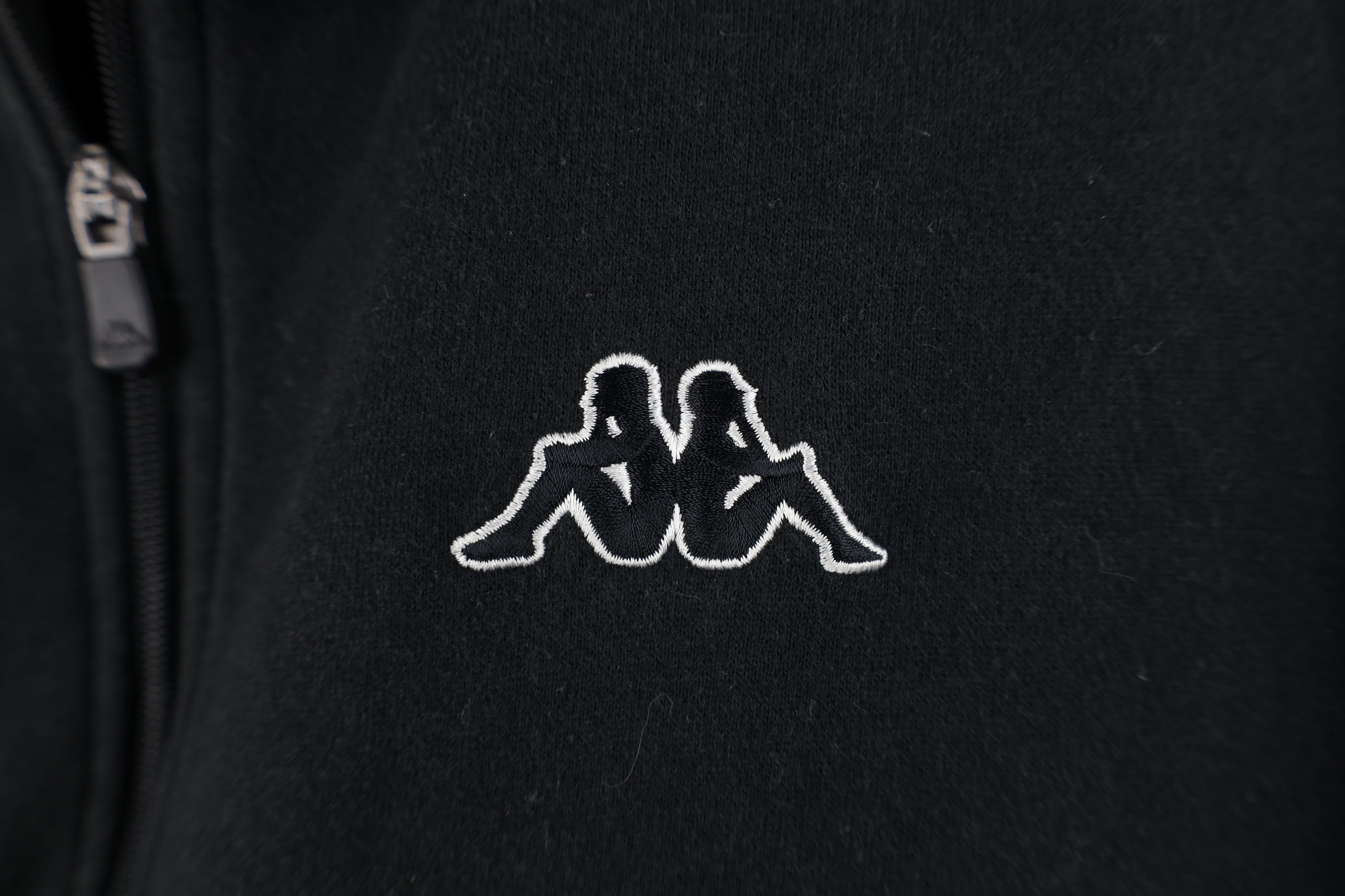 Kappa Vintage 90s Kappa Soccer Classic Logo Warm Up Jacket Black Size US L / EU 52-54 / 3 - 4 Thumbnail