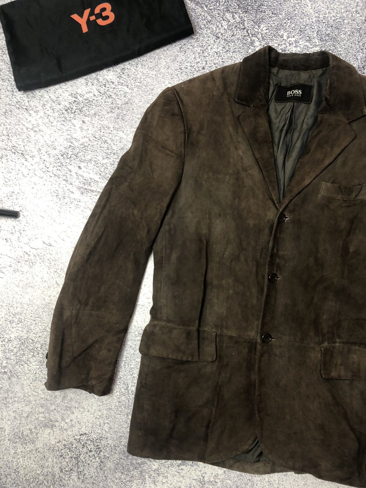 Hugo Boss Vintage blazers Hugo Boss men’s L/Xl rare usa y2k drill Size 44S - 2 Thumbnail