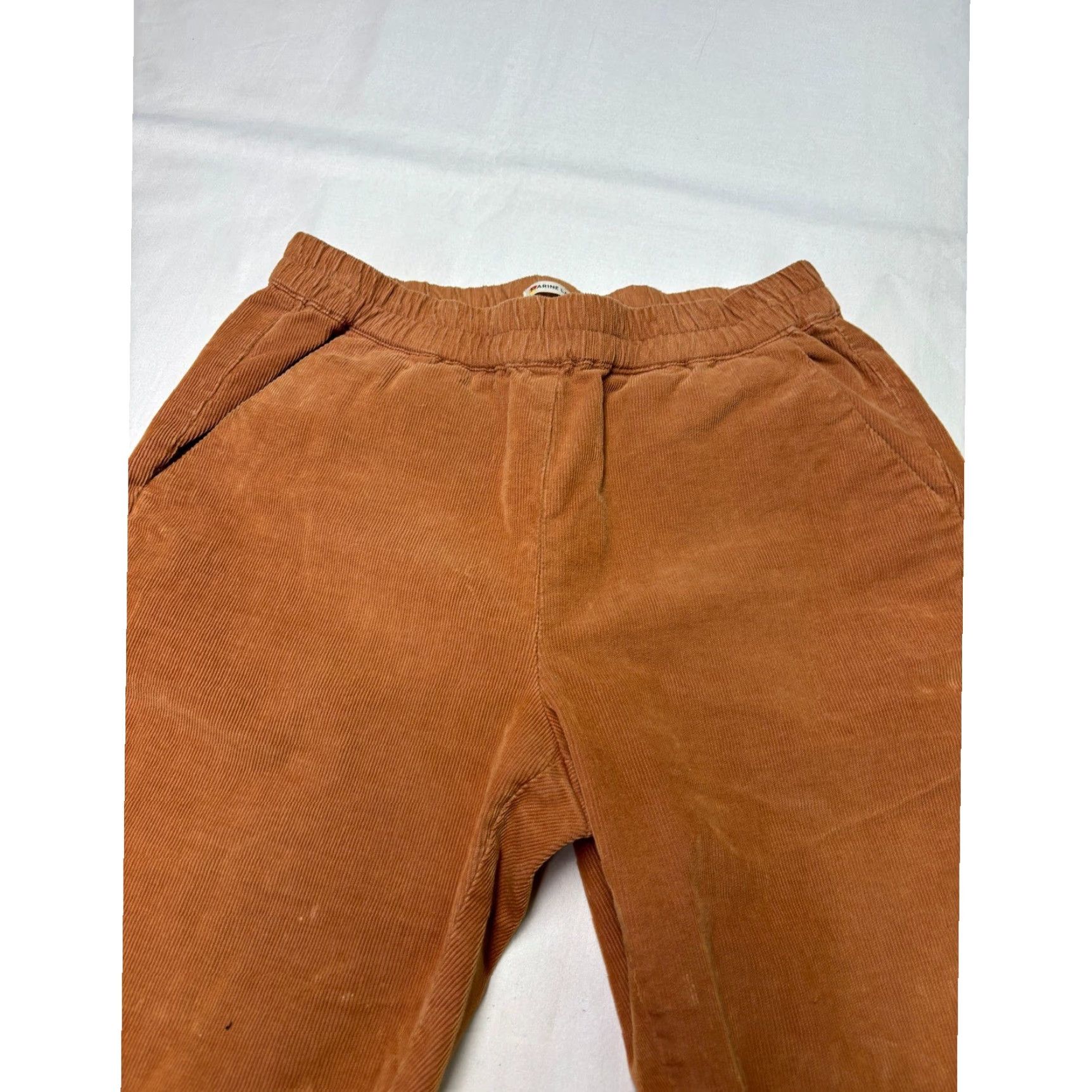 Marine Layer Marine Layer Corduroy Pants Ginger Brown Elastic Waist Tulip Hem XS W26 L26 Size 26" / US 2 / IT 38 - 2 Thumbnail
