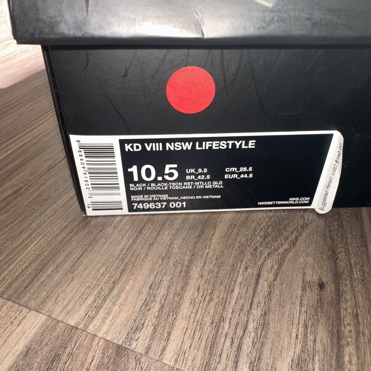 Nike Nike KD 8 VIII NSW Lifestyle Men’s Silver Black- Size 10.5 Size US 10.5 / EU 43-44 - 8 Thumbnail