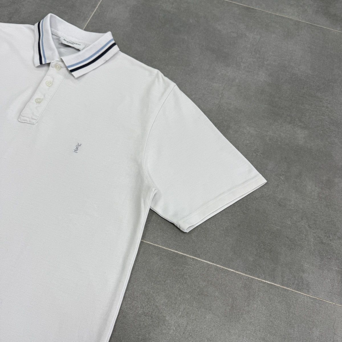 Yves Saint Laurent Yves Saint Laurent YSL Pour Homme Polo Shirt Men Size L Size US L / EU 52-54 / 3 - 9 Thumbnail