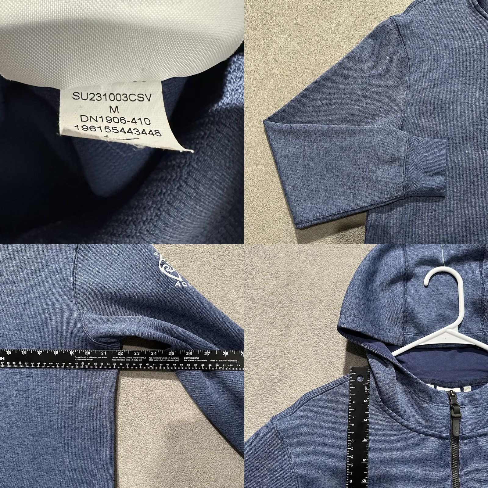 Nike Nike Hoodie Mens M Blue Pullover 1/2 Zip Dri Fit Golf DN1906-410 Rise Acadamy Size US L / EU 52-54 / 3 - 8 Thumbnail