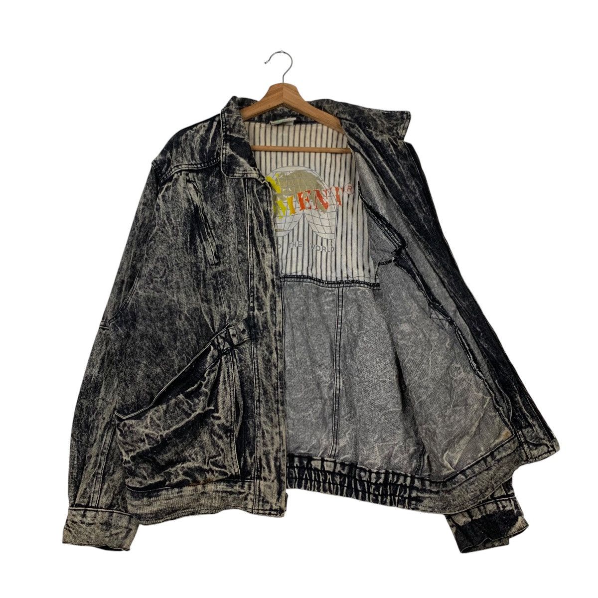 Urban Equipment URBAN EQUIPMENT Black Stone Wash Denim Jacket #2177-C96 Size US XL / EU 56 / 4 - 9 Thumbnail
