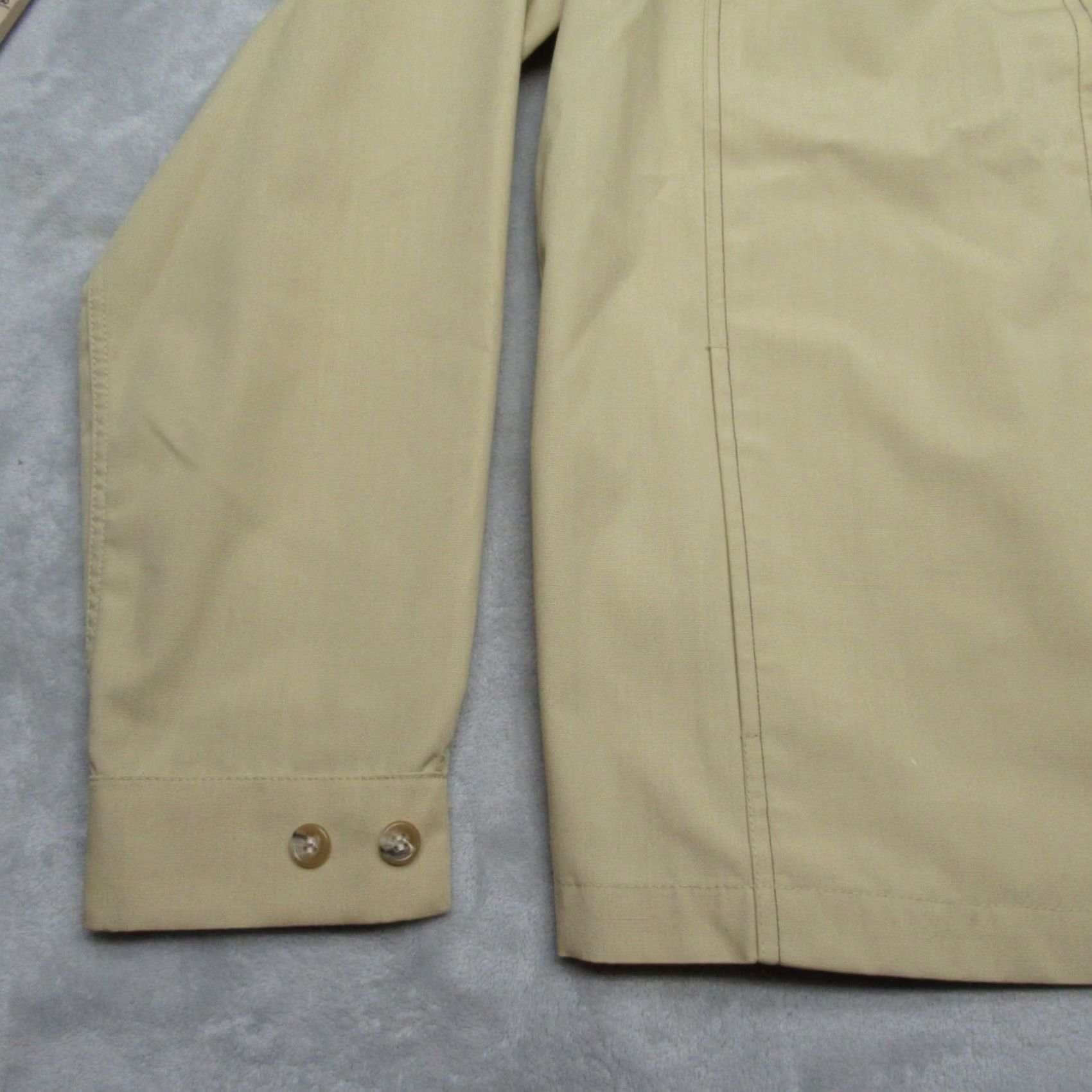 London Fog VINTAGE London Fog Jacket Mens 38R Tan Pockets Collared Adjustable Waist Tab Full Zip Size US XXS / EU 40 - 6 Thumbnail