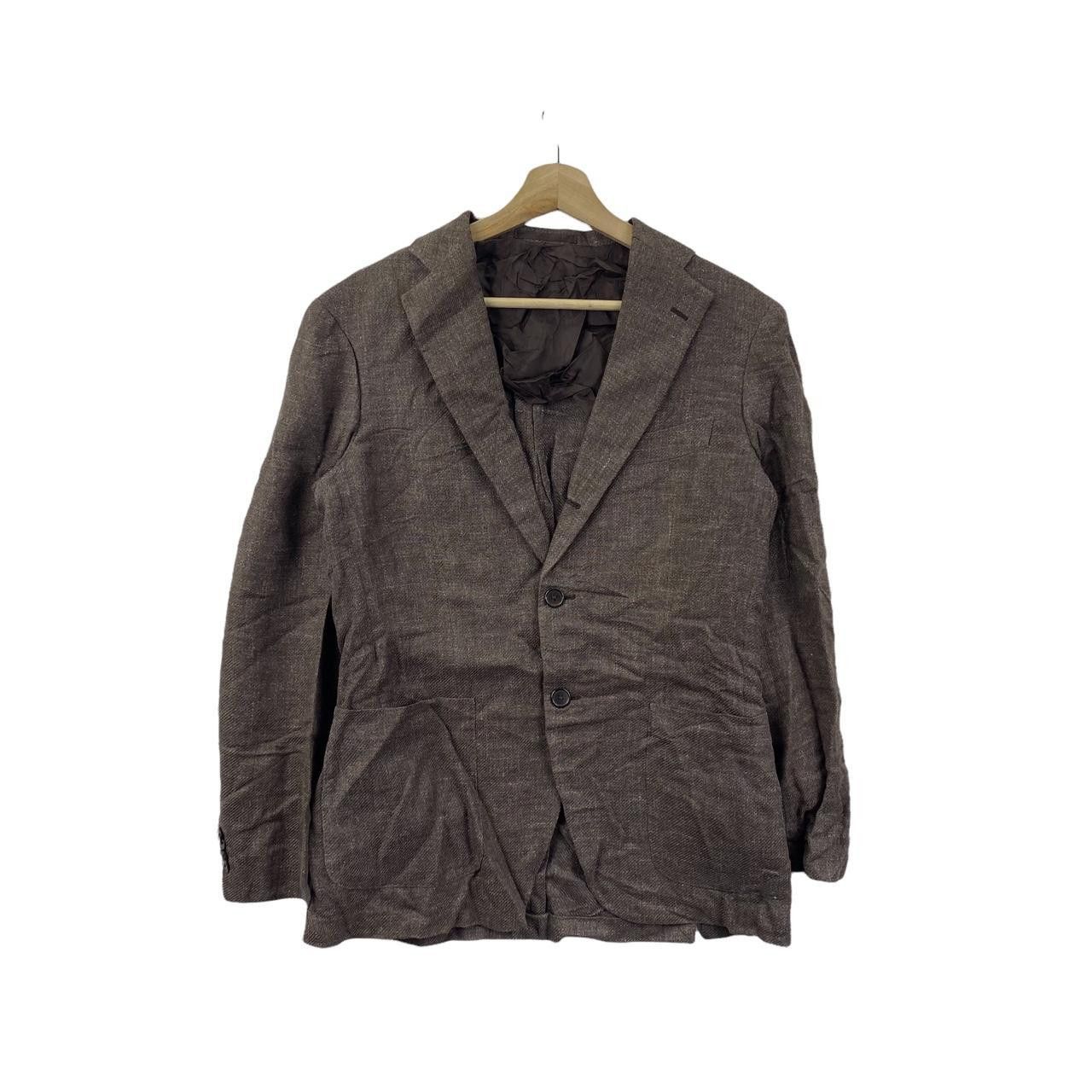 SHIPS Vtg SHIPS JAPAN DESIGNER 2 Button Brown Blazer Sport Coat Size L / US 10 / IT 46 - 1 Thumbnail
