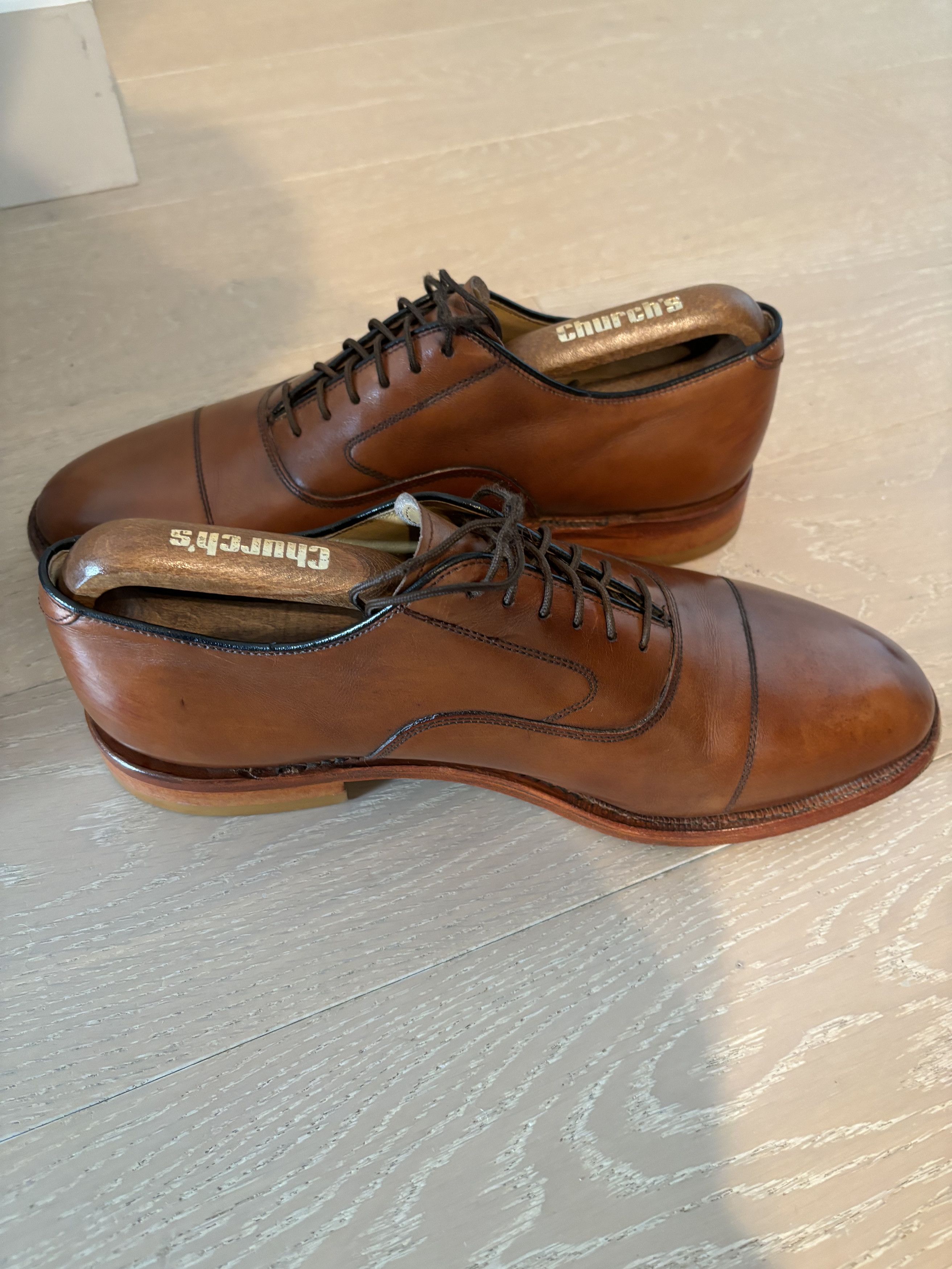 Johnston & Murphy Johnston & Murphy Limited Hyde Park II Tan Cap Toe Size US 8 / EU 41 - 7 Thumbnail