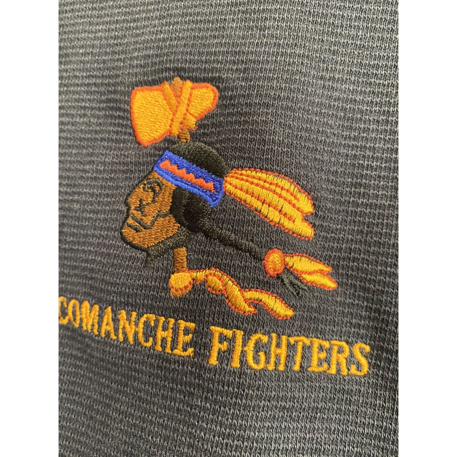 Vintage VINTAGE Comanche Fighters Polo Shirt Warbird Military Planes 2XL Mens Blue Short Sleeve Cotton Blend Button-Up M Size US XXL / EU 58 / 5 - 3 Thumbnail