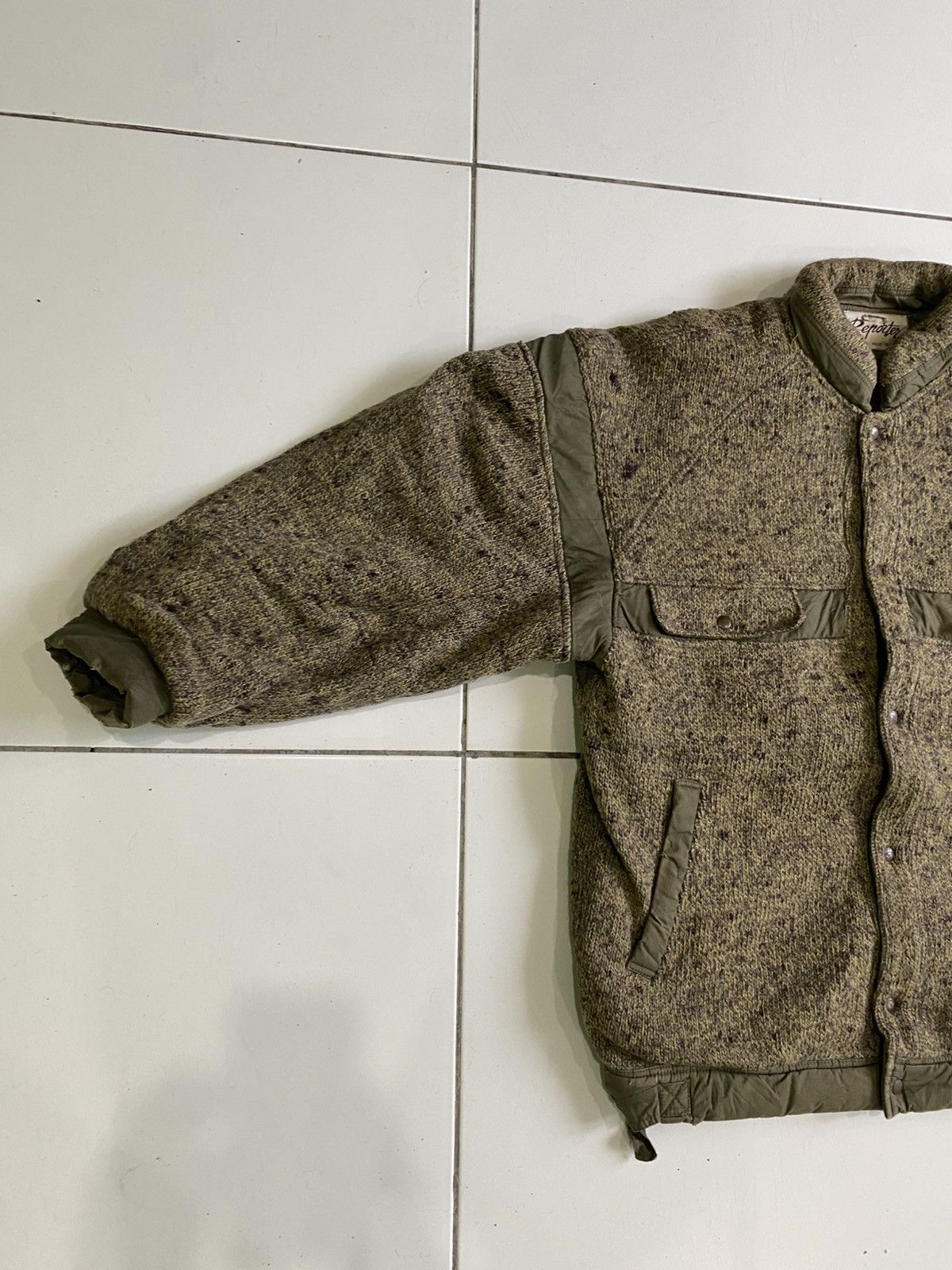 Designer Vintage 80s Reporter Knits Button Down Bomber Jacket Size US S / EU 44-46 / 1 - 5 Thumbnail