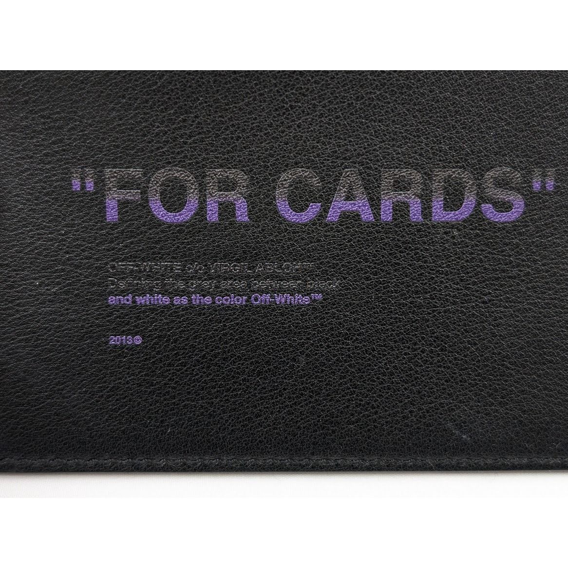 Off-White o1rshd1 Size: OS / Quote Card Case with keyring Black/Purple Size ONE SIZE - 3 Thumbnail