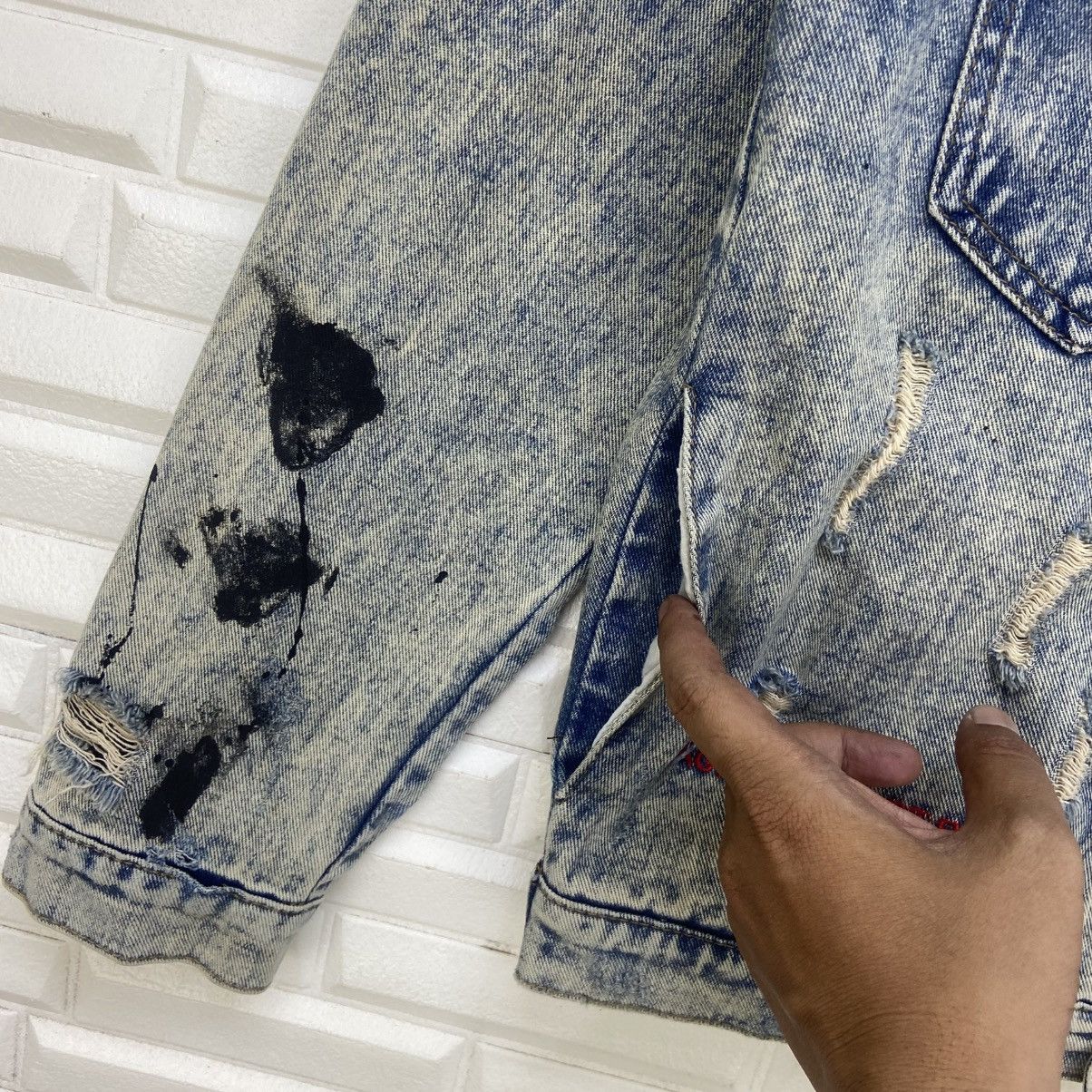 Japanese Brand Japanese Brand Distressed Denim Paint Splatter Denim Jacket Size US M / EU 48-50 / 2 - 10 Thumbnail