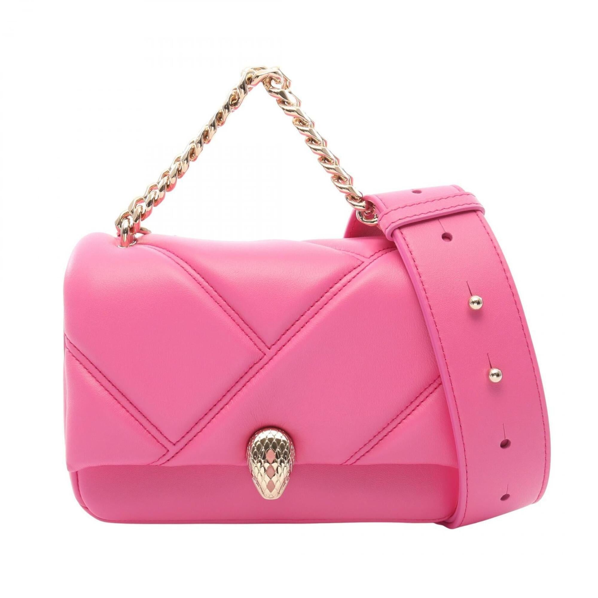 Bvlgari Bulgari BVLGARI Serpenti Cabochon Mini 2-Way Handbag, Leather, Women's, Pink Size ONE SIZE - 1 Thumbnail
